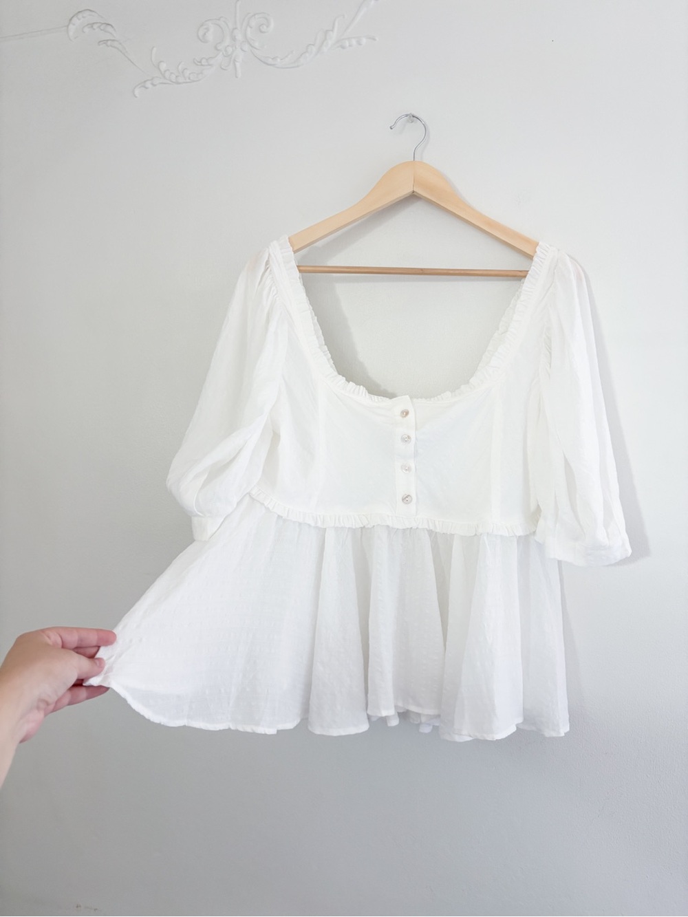 NWT Bohme Puff Sleeve Blouse - Picture 2 of 5